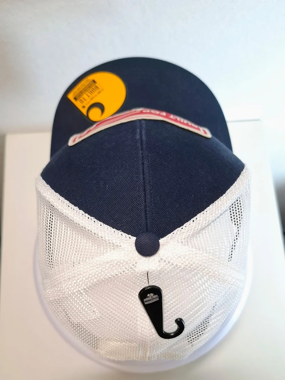 Carhartt Generations Patch Trucker Hat - Navy with Red Patch